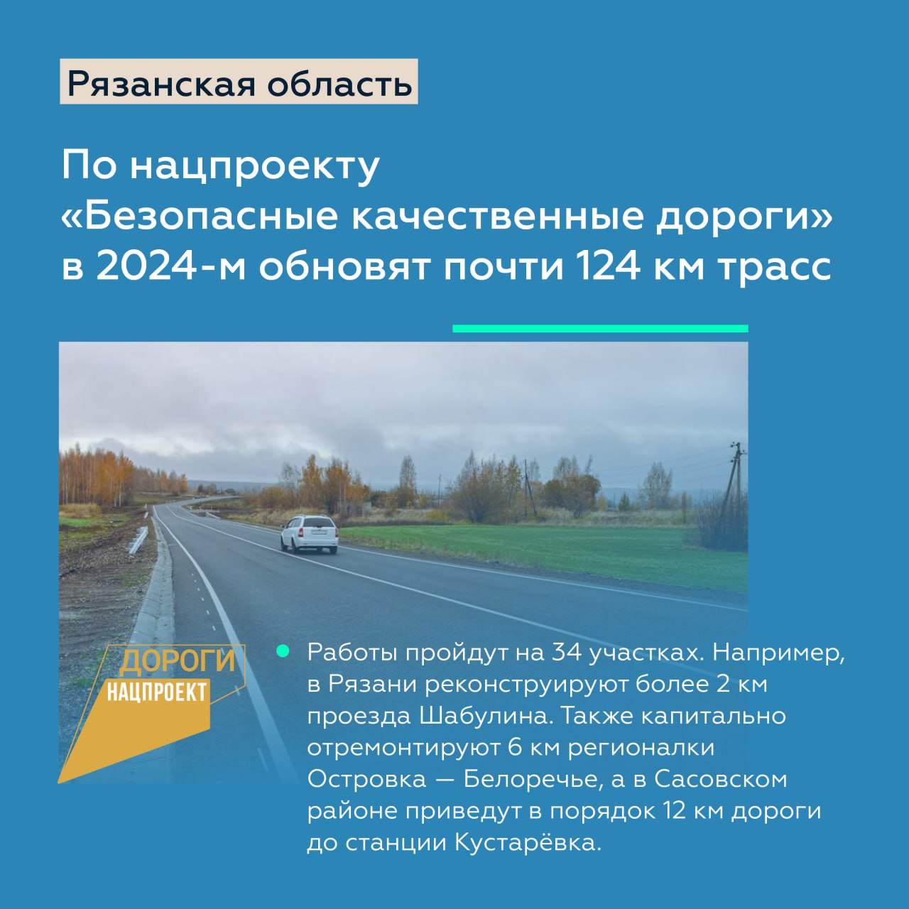 Строительство обхода Октябрьского в Московской области закончим в 2024-м, а новый мост через Оку в Рязанской области появится...