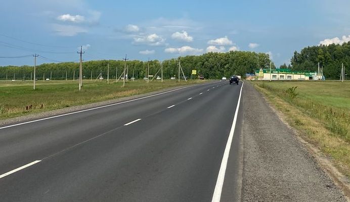 В Башкортостане отремонтировали участок трассы Уфа - Иглино - Красная Горка - Павловка в рамках нацпроекта «Безопасные качест...