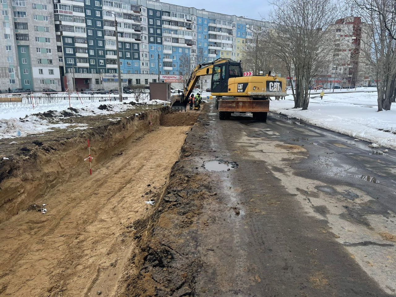 В Северодвинске на улице Лебедева стартовали ремонтные работыВ 2024 году в рамках президентского национального проекта «Безоп...