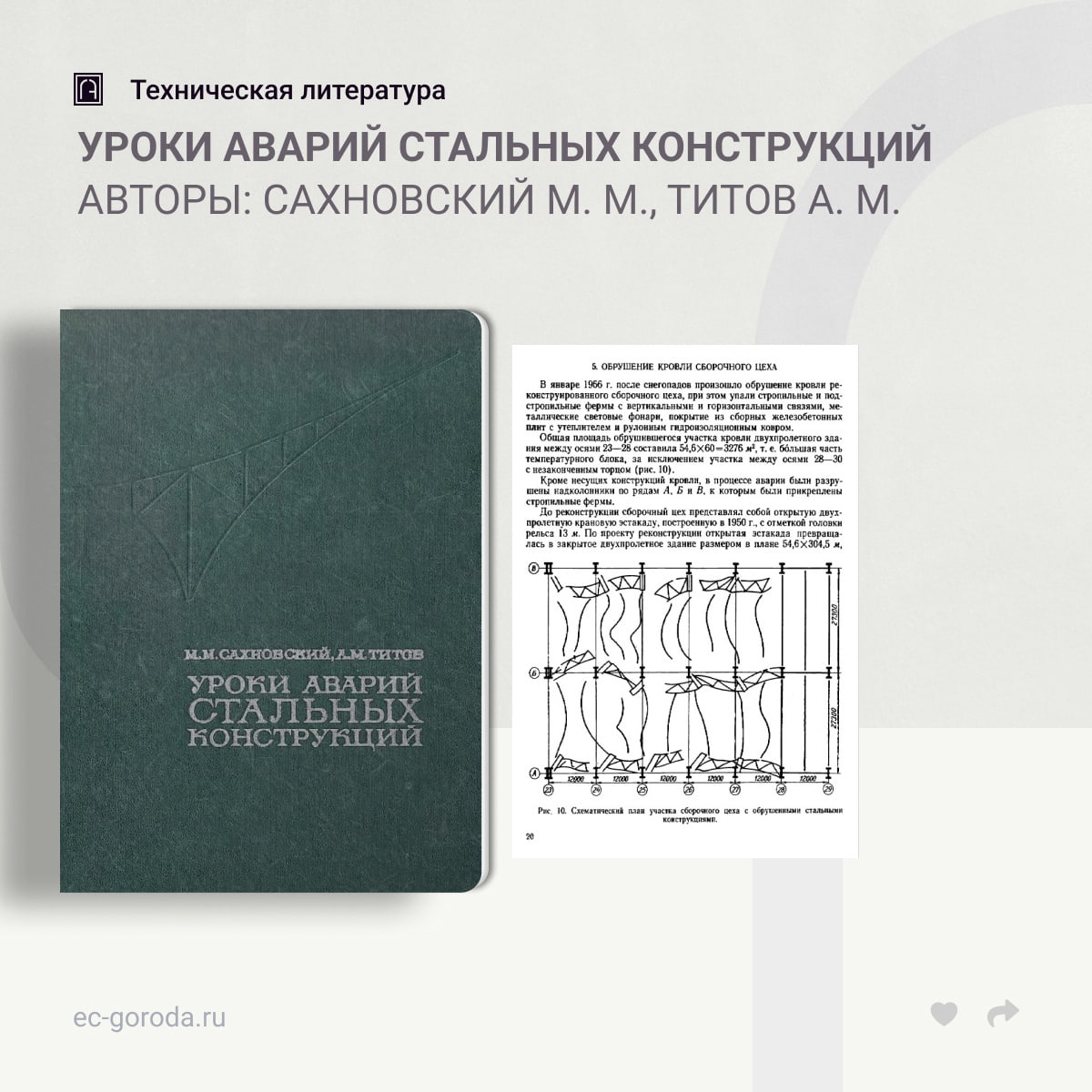 Уроки аварий стальных конструкцийАвторы: Сахновский М. М., Титов A. M.В книге рассмотрены примеры аварий стальных конструкций...