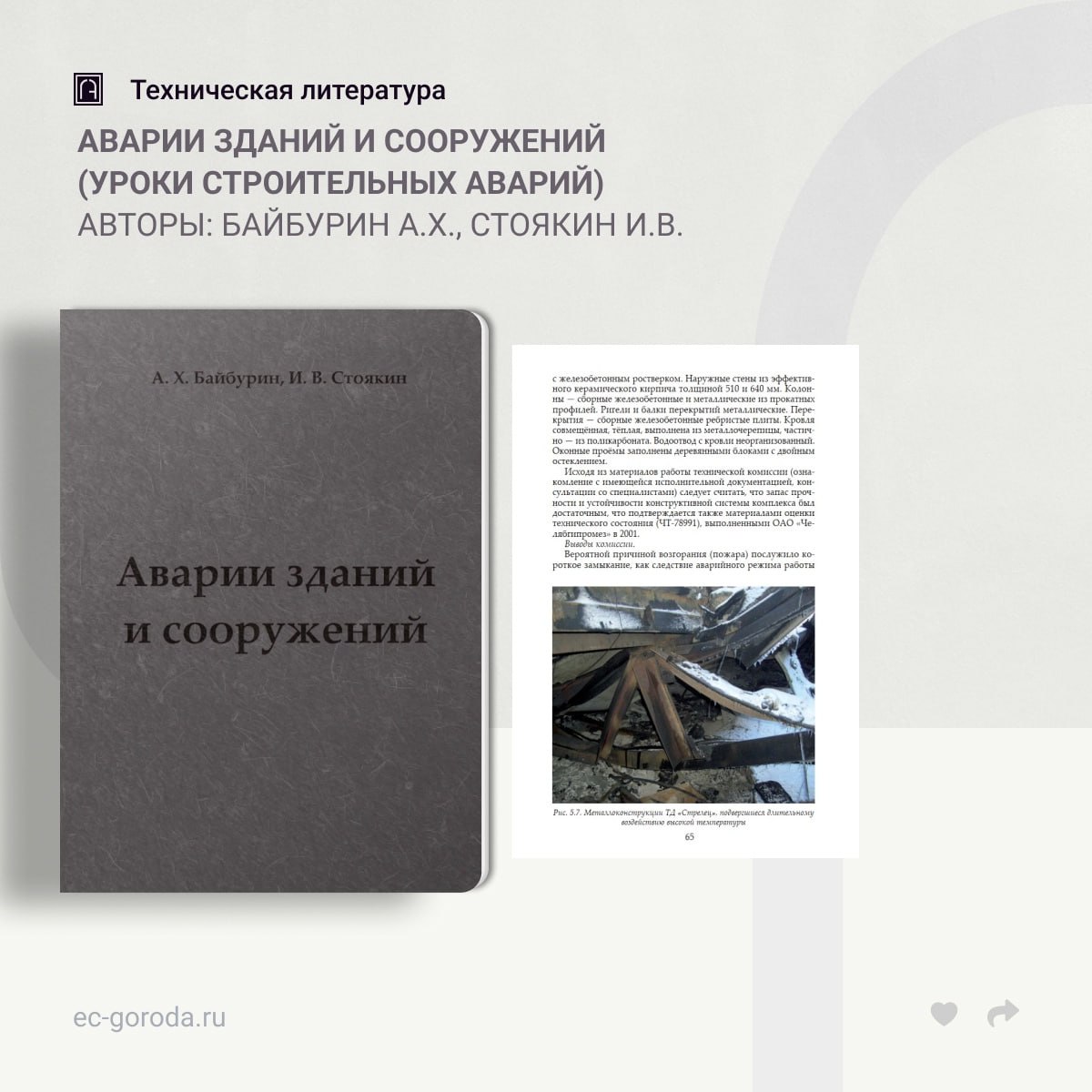 Аварии зданий и сооружений (уроки строительных аварий)Авторы: Байбурин А.Х., Стоякин И.В.В книге анализируются причины целого...