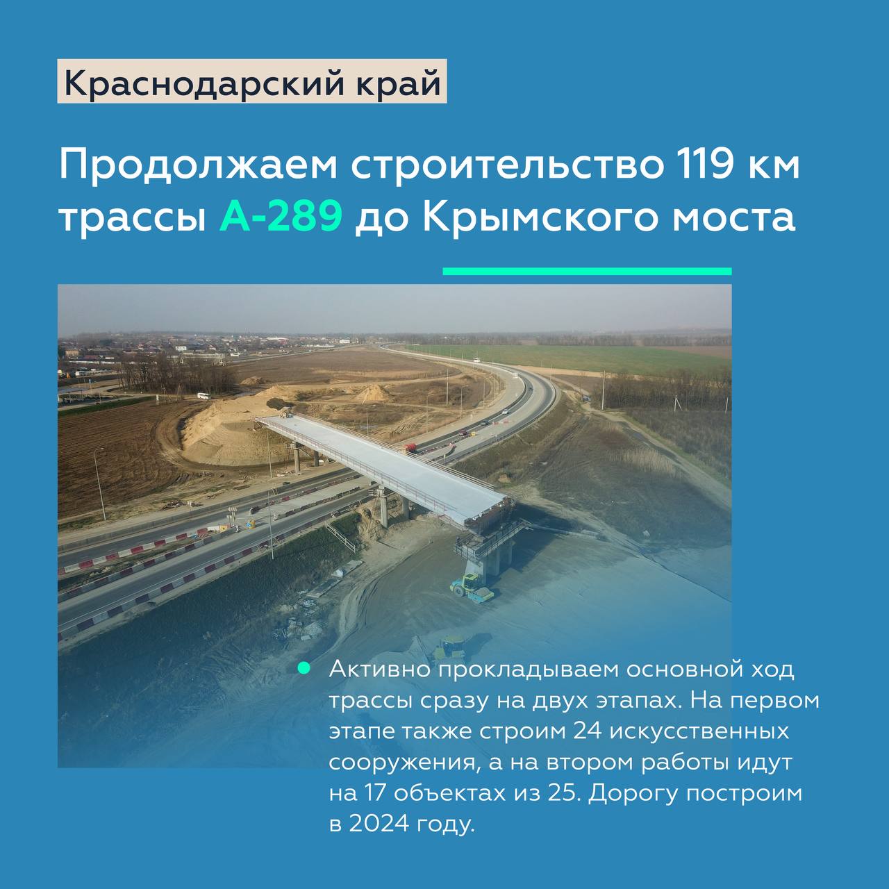 Добавим две полосы на подъезде к Феодосии и построим новое направление А-289 от Крыма до Кубани в 2024 годуВ преддверии курор...