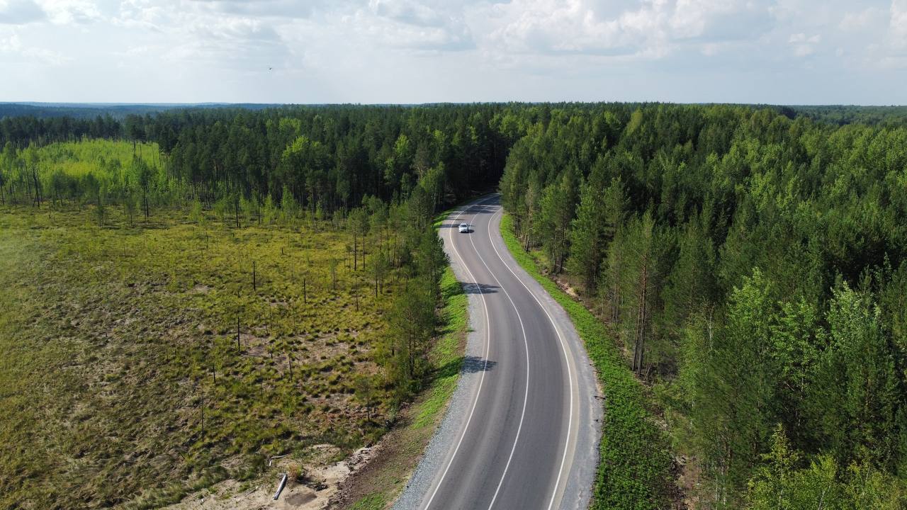 В Кондинском районе Югры завершен второй этап капремонта автомобильной дороги Урай – Шаим. Работы велись по нацпроекту «Безоп...