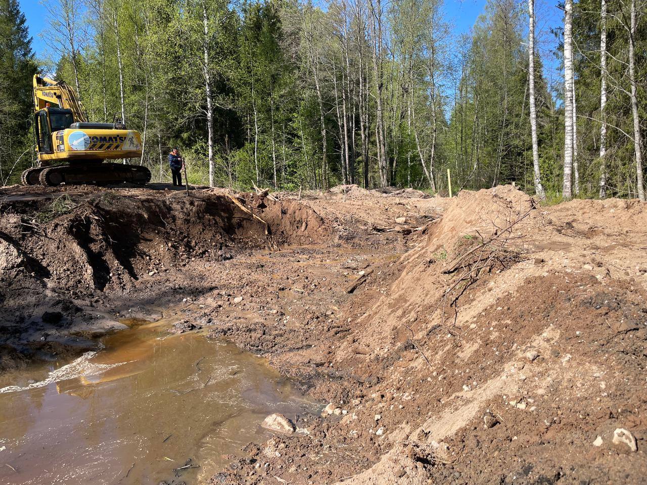 Новости БКД: В Крестецком округе приступили к восстановлению мостового сооружения, разрушенного под воздействием тяжеловесног...