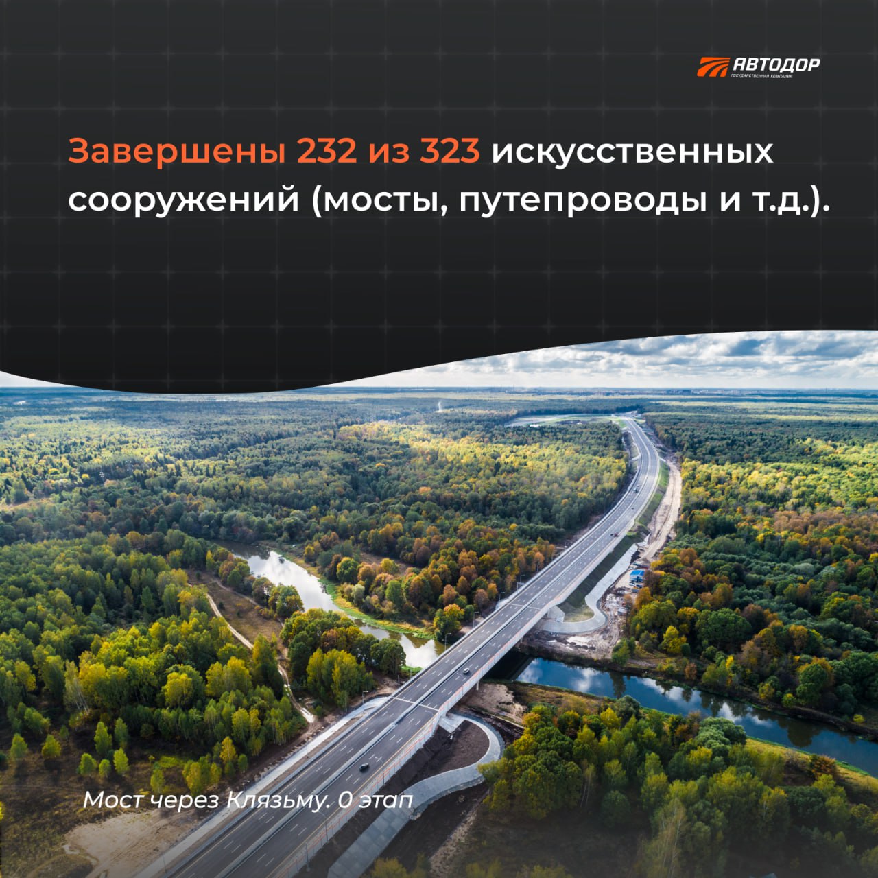 Строительная готовность трассы М-12 — более 60%. Уже в сентябре можно будет проехать от Москвы до Арзамаса, а в декабре по вс...