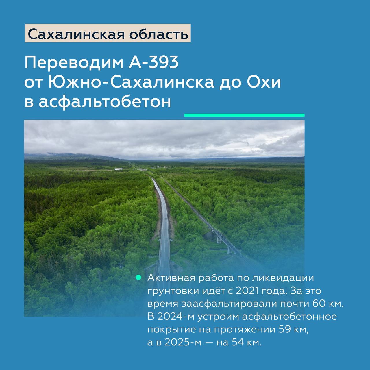 Ликвидируем почти 60 км грунтовых разрывов федералки А-393 на СахалинеРуководитель нашего ведомства Роман Новиков и губернато...