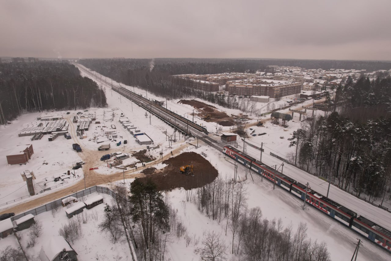 Строительство путепровода в Аникеевке. Фотогалерея, февраль 2024 г.