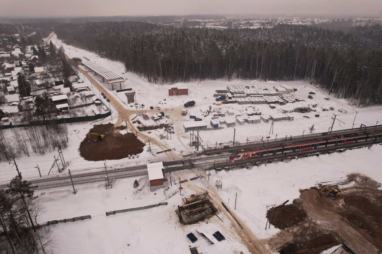 Строительство путепровода в Аникеевке. Фотогалерея, февраль 2024 г.