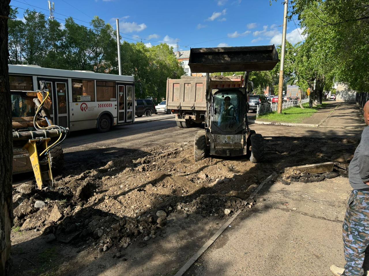 Начались ремонтные работы на ул. Московская в Ленинском районе. На участке от ул. Корнетова до ул. Волгоградская, общей протя...