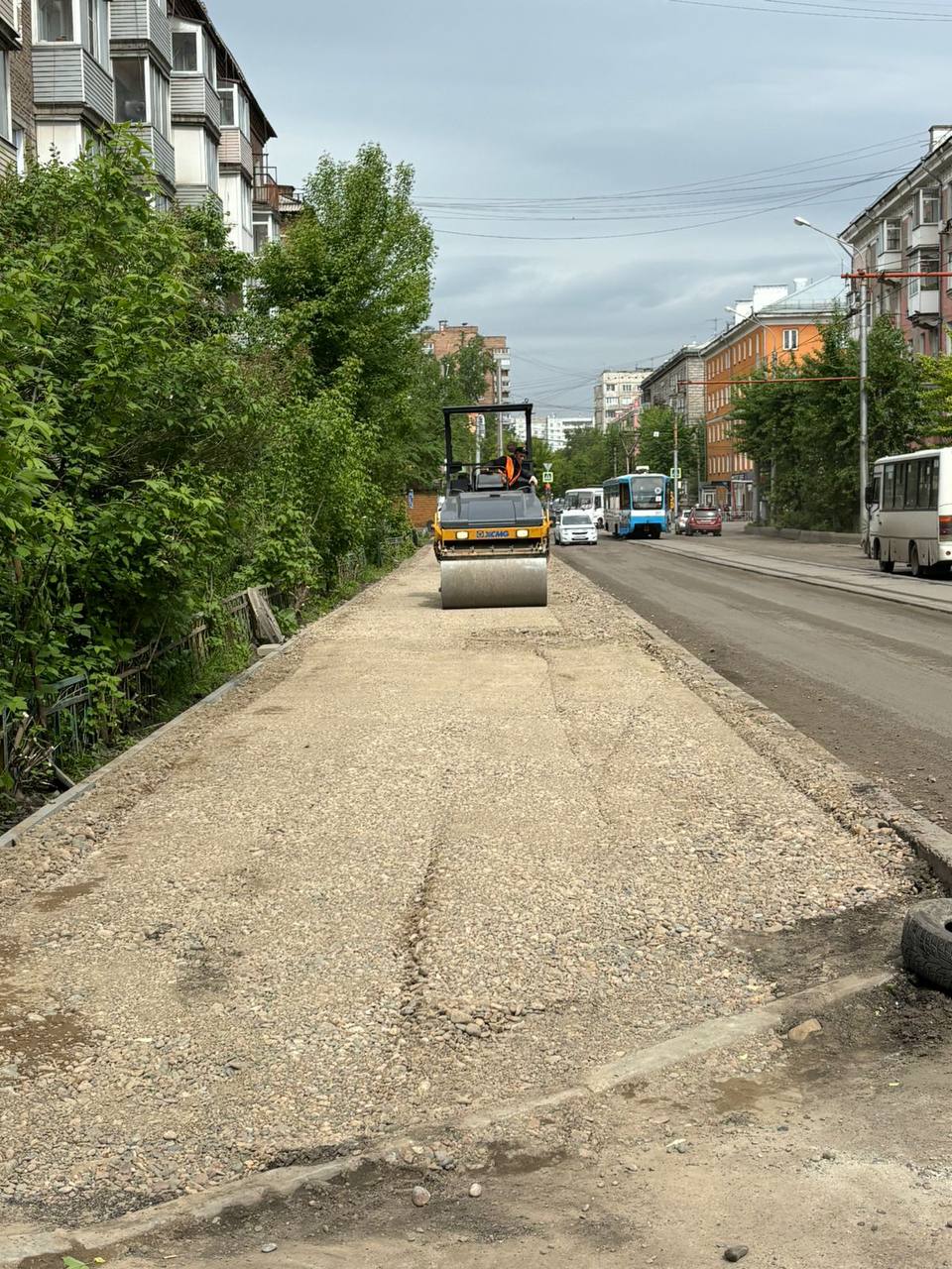 Начались ремонтные работы на ул. Московская в Ленинском районе. На участке от ул. Корнетова до ул. Волгоградская, общей протя...