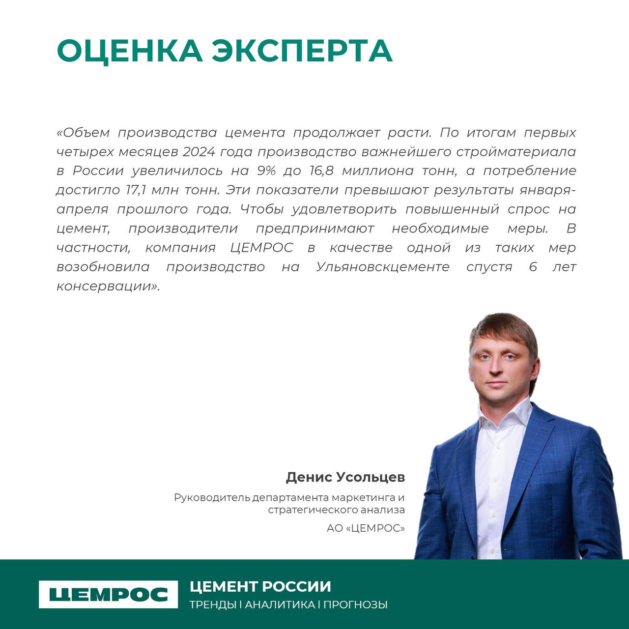 Что происходит с рынком? Аналитика ЦЕМРОС.Строительный рынок показал уверенный рост на 3,5% за январь-март 2024 года, по срав...