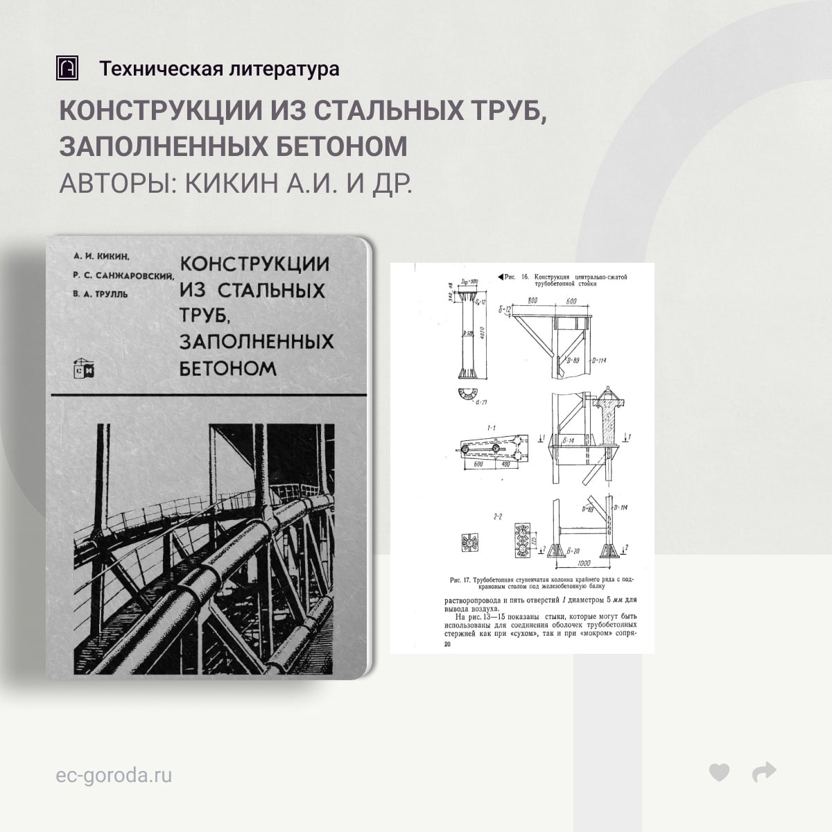 Конструкции из стальных труб, заполненных бетономАвторы: Кикин А.И., Санжаровский Р.С., Трулль В.А.В книге содержатся данные...