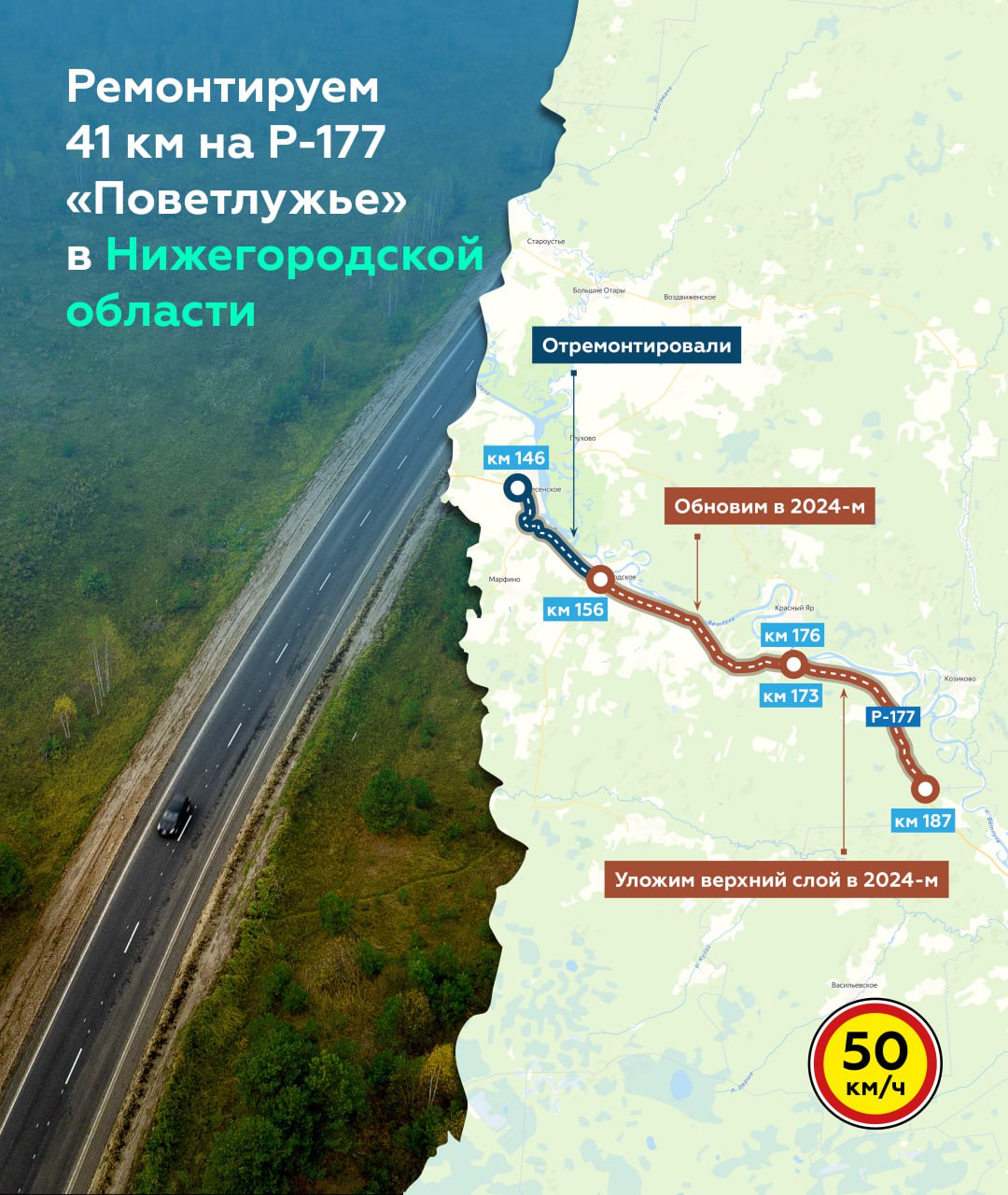 Приводим в порядок Р-177 «Поветлужье» в Нижегородской области В Воскресенском районе трасса пролегает вдоль живописных мест у...