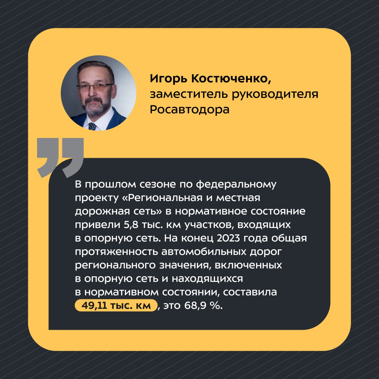 В 2024 году обновят 3,36 тыс. км региональной опорной сети дорогРаботы будут выполнены в рамках нацпроекта, инициированного П...