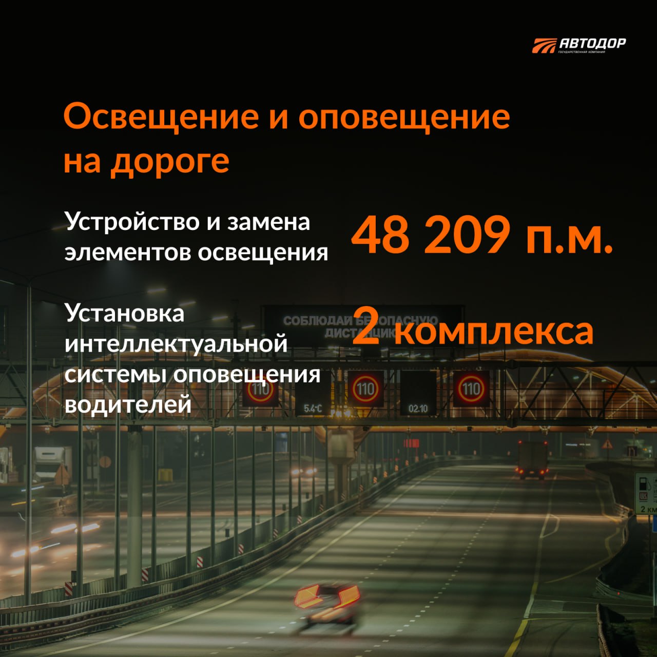 В 2023 году на трассе М-4 «Дон» планируем установить оборудование интеллектуальной системы оповещения водителей. Она включает...