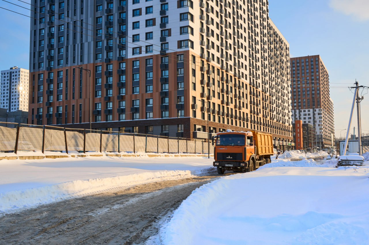 Строительство дороги в городе Московский завершится до конца этого годаУчасток входит в состав автомагистрали от трассы М-3 д...