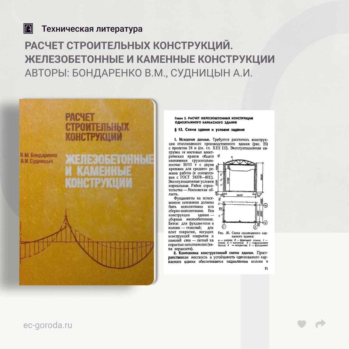 Расчет строительных конструкций. Железобетонные и каменные конструкцииАвторы: Бондаренко В.М., Судницын А.И.Учебное пособие с...