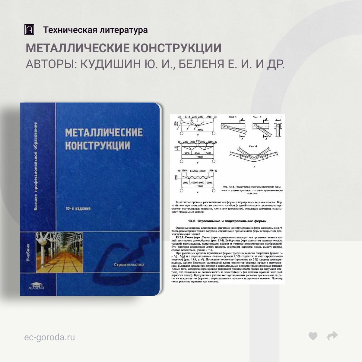 Металлические конструкцииАвторы: Кудишин Ю. И., Беленя Е. И. и др.Рассмотрены вопросы проектирования строительных металлическ...