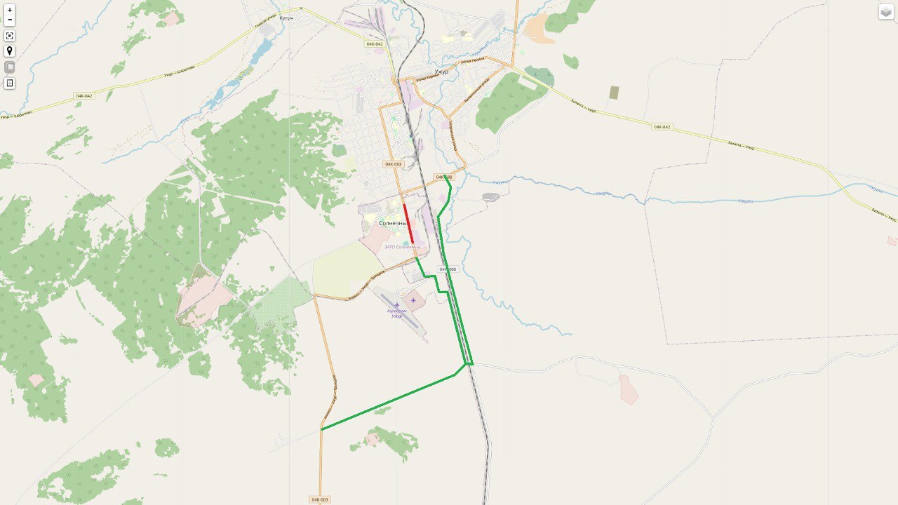 Карта ачинск автобус. Автодорога Ачинск Ужур Троицкое.