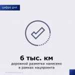 В рамках регионального проекта «Безопасность дорожного движения» за 6 месяцев текущего года:  Завершены работы по нанесению д...