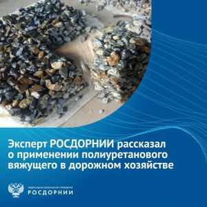 На вебинаре РОСДОРНИИ поделились результатами научных исследований  полиуретанового вяжущего для укрепления откосов выемок, н...