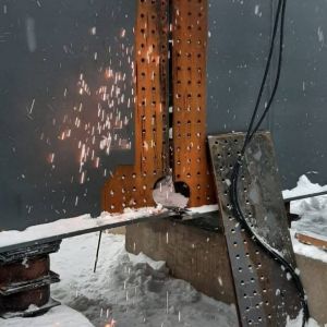 В Красногорске приступили к укрупнительной сборке металлоконструкций пролетного строения строящегося путепровода в Опалихе, о...