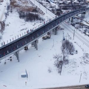 В Саратовской области открыто движение по новому путепроводу 29 декабря в Татищеве открыли новый путепровод через железнодор...