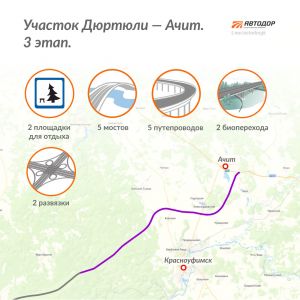 Дюртюли — Ачит. 3 этап Третий этап автодороги Дюртюли — Ачит, входящей в состав продолжения М-12, пройдет по Свердловской об...
